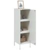 vidaXL Highboard Wei&szlig; 36x39x113 cm Stahl