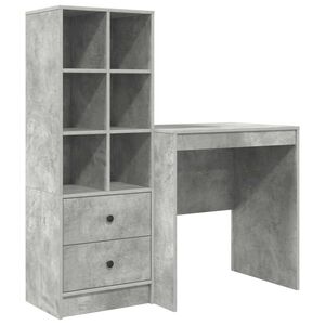 vidaXL Schreibtisch Beton Grau 115,5 x 50 x 127 cm 2 stk.