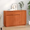 vidaXL Sideboard Wachsbraun 110 x 34 x 75 cm Massives Kiefernholz