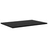 vidaXL Regalbrett 4 pcs Schwarz 60 x 40 x 1,5 cm Holzwerkstoff