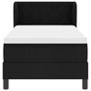vidaXL Boxspringbett mit Matratze Schwarz 80 x 200 cm Stoff