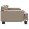 vidaXL Hundebett Cappuccino-Braun 70x45x30 cm Kunstleder