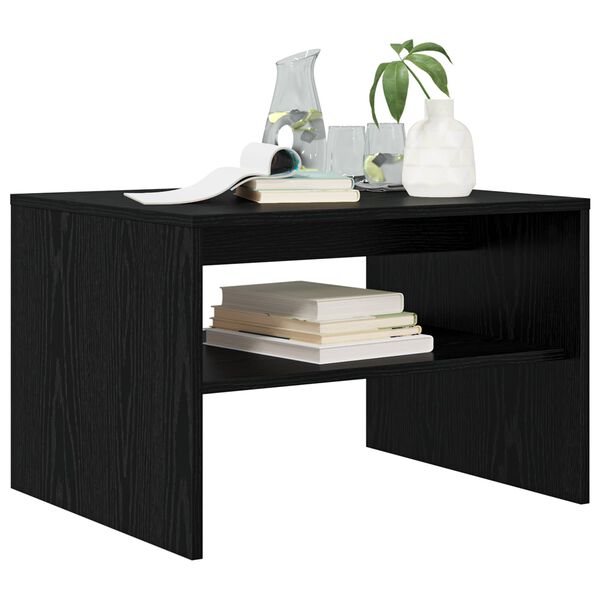 vidaXL Couchtisch Schwarz Eichen-Optik 60 x 50 x 40 cm Holzwerkstoff