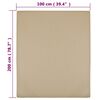 vidaXL Spannbettlaken 2 Stk. Jersey Taupe 100x200 cm Baumwolle