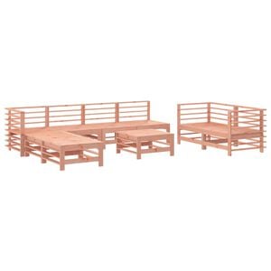 vidaXL 9-tlg. Garten-Lounge-Set Massivholz Douglasie