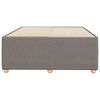 vidaXL Bettgestell ohne Matratze Taupe 120x190 cm Stoff