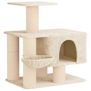vidaXL Katzennbaum mit Sisal-Kratzs&auml;ulen Creme 96 cm