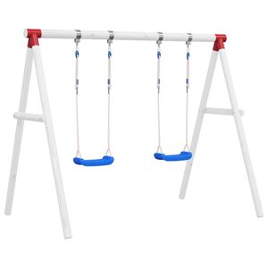 vidaXL Schaukelsitze mit Seilen 2 Stk. Blau 38x16 cm Polyethene
