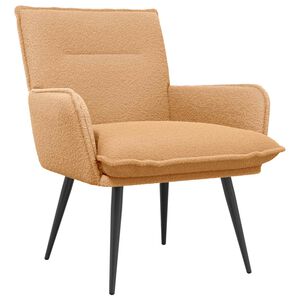 vidaXL Sessel Beige Boucl&eacute;