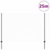 vidaXL Zaun mit Pfosten Grau 1.6 x 25 m Stahl und PVC