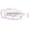 vidaXL Tagesbett Ausziehbar mit Schubladen Dunkelgr&uuml;n 90x200 cm Samt