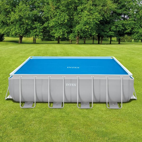Intex Solar Poolabdeckung Blau 378x186 cm Polyethylen