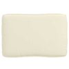 vidaXL Palletkissen geeignet für Sitz Creme 120 x 80 x 12 cm