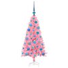 vidaXL Weihnachtsbaum mit 150 LEDs mit St&auml;nder Rosa 120 cm PVC