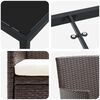 vidaXL Garten Essgruppe mit Kissen 5 pcs Braun Poly-Rattan