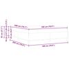 vidaXL Boxspringbett Hellgrau 180 x 200 cm Stoff
