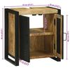 vidaXL Waschbeckenschrank Braun 55 x 35 x 60 cm Massivholz Mango