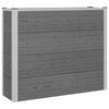 vidaXL Hochbeet Grau 100 x 30 x 22 cm WPC und Aluminium