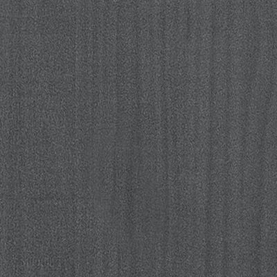 vidaXL Massivholzbett Grau Kiefer 180x200 cm 6FT Super King