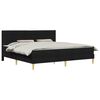 vidaXL Bettrahmen Schwarz 200 x 200 cm Polyester
