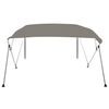 vidaXL 4-Bow Bimini-Top Grau 243x180x137 cm