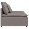 vidaXL Modulares Sofa Mittelmodul mit Kissen Taupe 100 cm