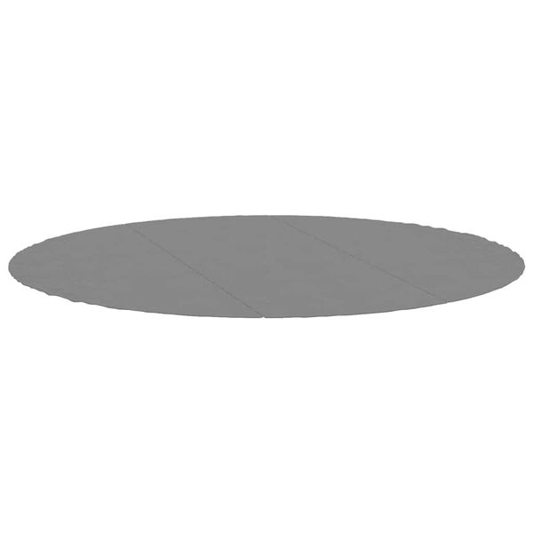 vidaXL Pool-Bodentuch Hellgrau &Oslash;396 cm Polyester Geotextil