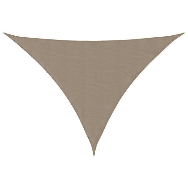 vidaXL Sonnensegel Oxford-Gewebe Dreieckig 5x6x6 m Taupe