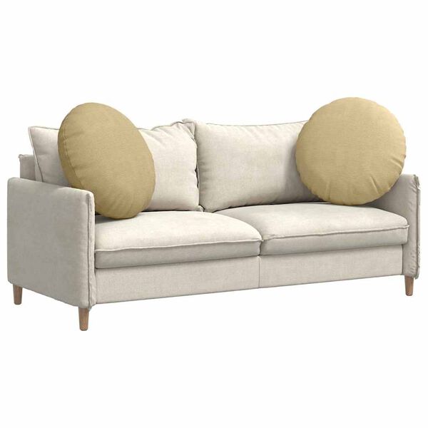 vidaXL Sitzkissen 2 pcs Grau-Gr&uuml;n &Oslash; 80 cm Cordstoff