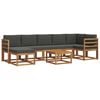 vidaXL Outdoor-Sofagarnitur 8 stk. Natur und Anthrazit