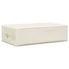 vidaXL Aufbewahrungsbox Stoff 70x40x18 cm Creme