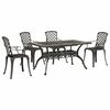 vidaXL 5-tlg. Garten-Essgruppe Bronzen Aluminiumguss