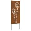 vidaXL Garten Sichtschutz-Leinwand Rostoptik 50 x 140 cm