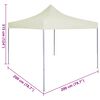 vidaXL Party-Zelt Creme 200 x 200 x 315 cm Oxford-Stoff