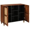 vidaXL Sideboard Braun 90 x 33,5 x 75 cm Massivholz Mango
