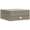 vidaXL 8-tlg. Garten-Lounge-Set mit Kissen Grau Poly Rattan