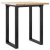 vidaXL Esstisch O-Gestell 60x60x75,5 cm Massivholz Kiefer & Stahl