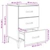 vidaXL Nachttisch Altholz 40 x 40,5 x 66 cm Holzwerkstoff