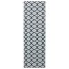 vidaXL Teppichl&auml;ufer ORIZ 1150 gsm Schwarzes Netzmuster