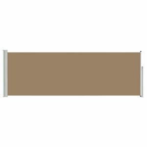 vidaXL Ausziehbares Seitenmarkise Taupe 300 x 100 cm Polyester