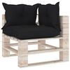 vidaXL 6-tlg. Garten-Lounge-Set aus Paletten mit Kissen Kiefernholz