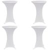 vidaXL Stehtischhussen 4 Stk. &Oslash; 70 cm Wei&szlig; Stretch