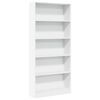 vidaXL B&uuml;cherregal Wei&szlig; 80x24x176 cm Holzwerkstoff
