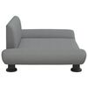 vidaXL Hundebett Hellgrau 70x45x28 cm Stoff