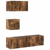 vidaXL 4-tlg. TV-Schrank-Set R&auml;uchereiche Holzwerkstoff