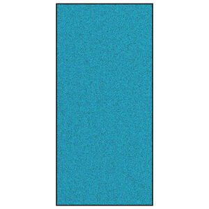 vidaXL Fu&szlig;matte Cyan und Schwarz 120 x 250 cm 100% Polyamid