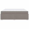 vidaXL Bettrahmen mit Matratze Taupe 180 x 200 cm Stoff