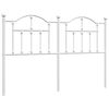 vidaXL Ersatz-Kopfteil Metall Wei&szlig; 135 cm