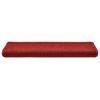vidaXL Stufenmatten 30 Stk. 65x21x4 cm Rot Rechteckiger Rand