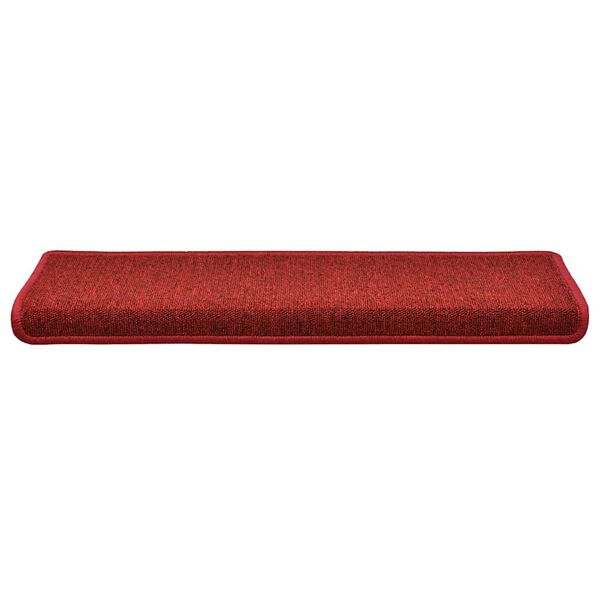 vidaXL Stufenmatten 30 Stk. 65x21x4 cm Rot Rechteckiger Rand